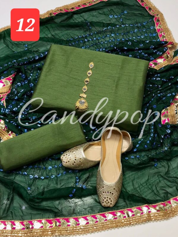 3 Pc Suit with Chundri/gota silk Duppata - Image 13