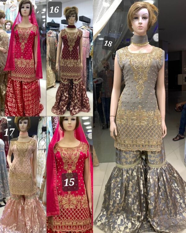 3PC Stitched Shirts With Gharara and Dupatta. - Image 10