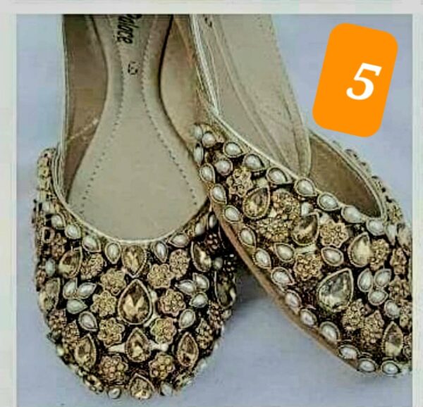 Handwork Kundan Khussa. - Image 6