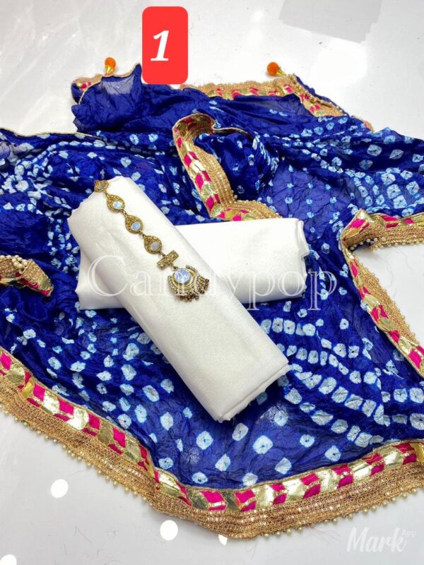3 Pc Suit with Chundri/gota silk Duppata