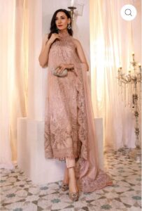 Maria B stitched MBROIDERED - Ash Pink (BD-2505)