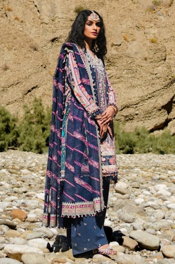 Sana Safinaz Stitched Luxury Lawn L231-002B-CX - Image 2