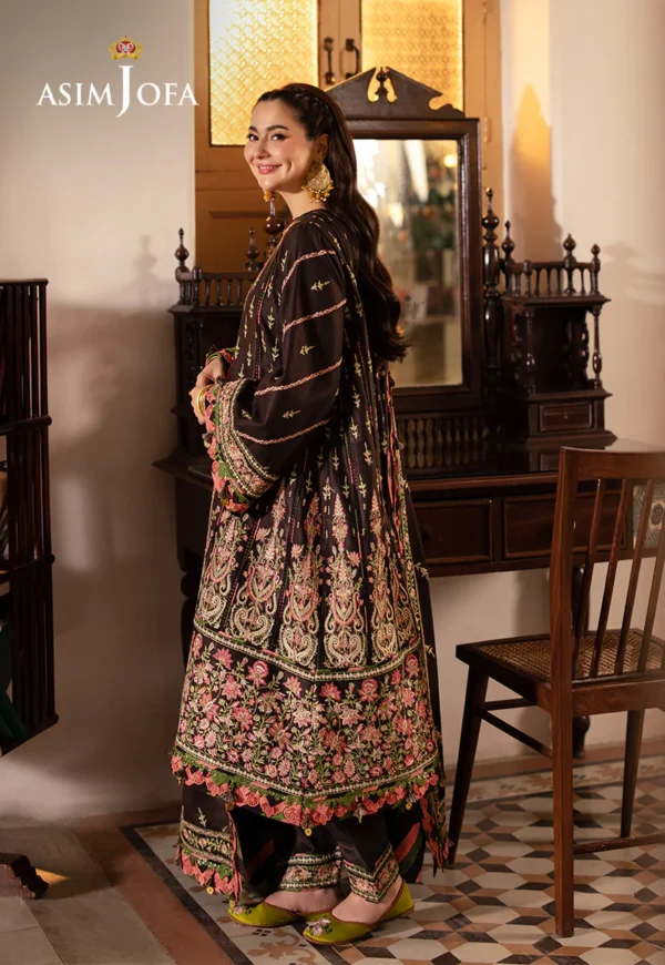 Asim Jofa Stitched AJKI-09 EMBROIDERED TWILL 3 PC - Image 3