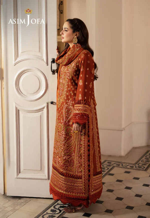 Asim Jofa Stitched AJKI-07 EMBROIDERED TWILL 3 PC - Image 2