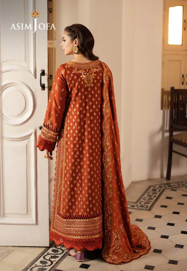 Asim Jofa Stitched AJKI-07 EMBROIDERED TWILL 3 PC - Image 6