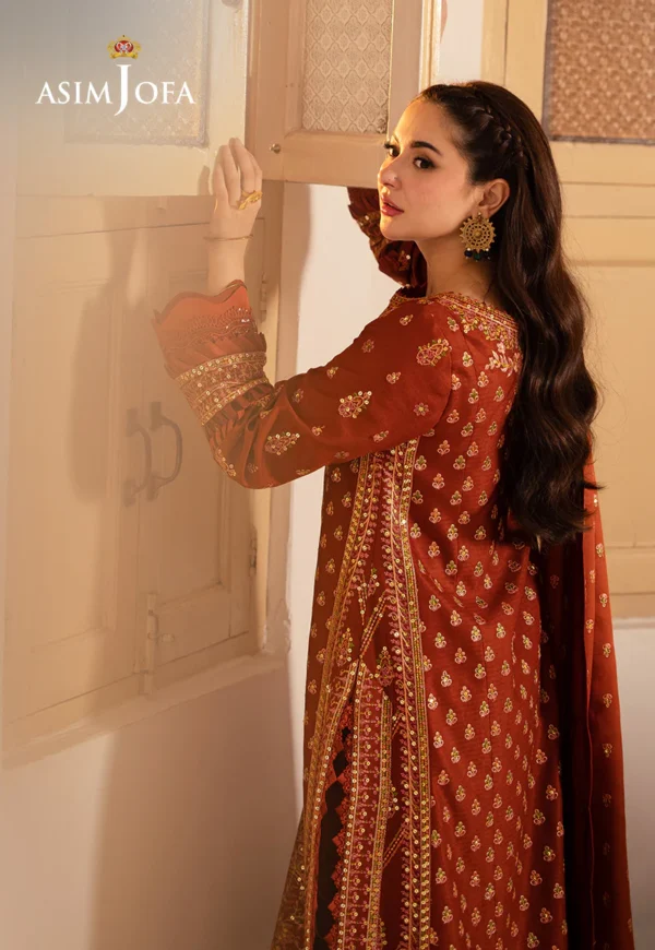 Asim Jofa Stitched AJKI-07 EMBROIDERED TWILL 3 PC - Image 3