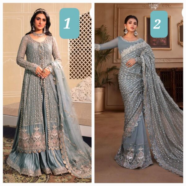 Maria B.Stitched MBROIDERED - Blue BD-2602
