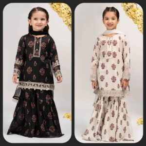 Maria B.Kids Suit White/Black MKD-EA23-05