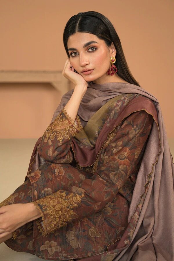 BAROQUE DIGITAL PRINTED VISCOSE KHADDAR UF-481 - Image 3