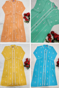 Casual Wear Front Open Style kurti