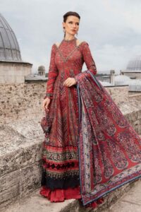Maria B Stitched  Printed Cambric Suit