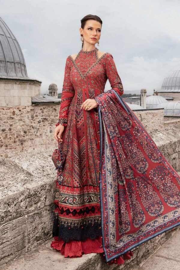 Maria B Stitched  Printed Cambric Suit