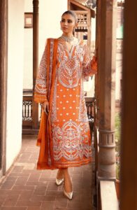 Maryum n Maria Stitched Luxury Formal - Russet Orange