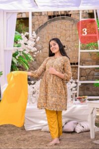 GIRLS STITCHED LAWN DRESSES(4 DESIGNS)