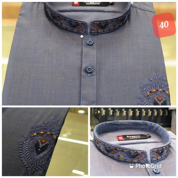 Gents 2 PC Kurta Shalwar/Trouser Suits. - Image 43