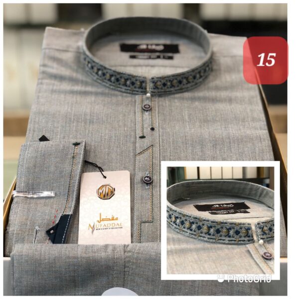 Gents 2 PC Kurta Shalwar/Trouser Suits. - Image 18