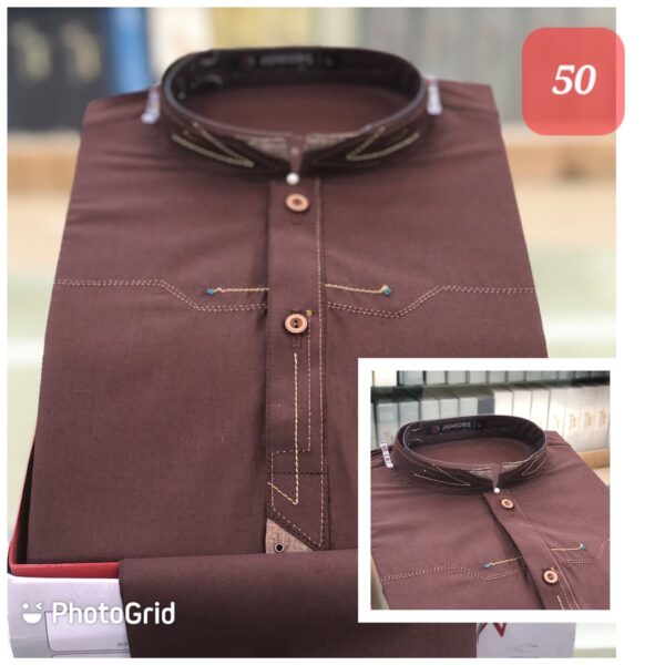 Gents 2 PC Kurta Shalwar/Trouser Suits. - Image 4