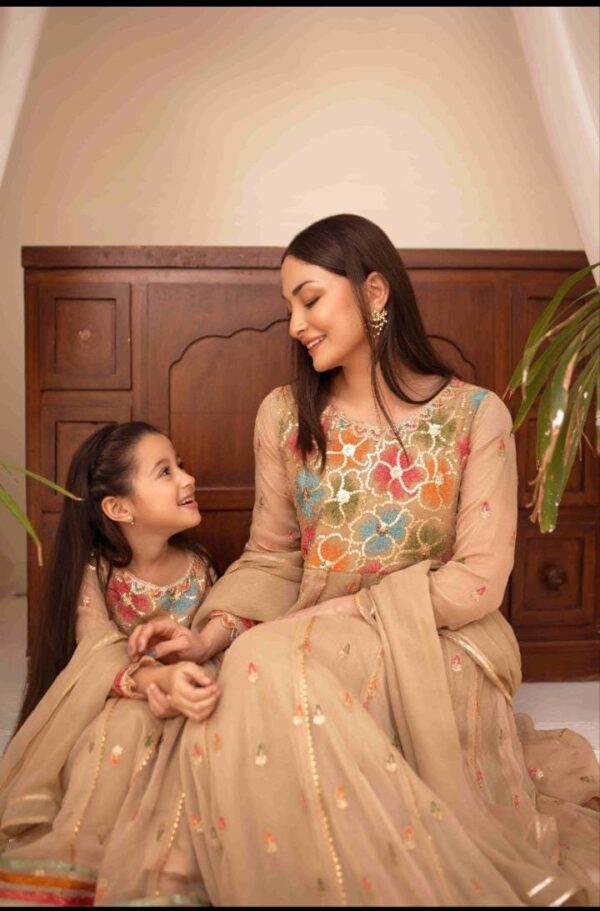 Mother Daughter 3PC Chiffon Collection. - Image 2