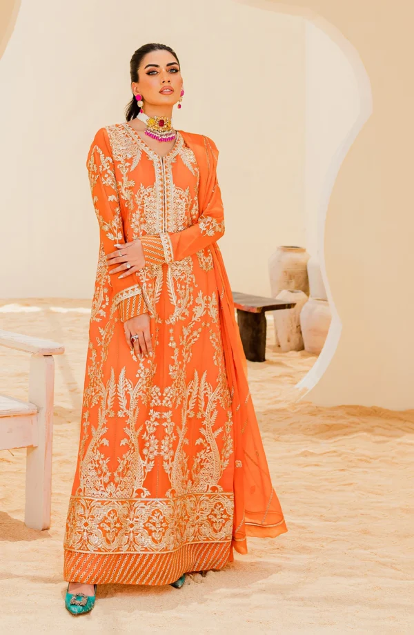Maryum n Maria stitched Luxury Chiffon Collection - ORIOLE (QS23-506)