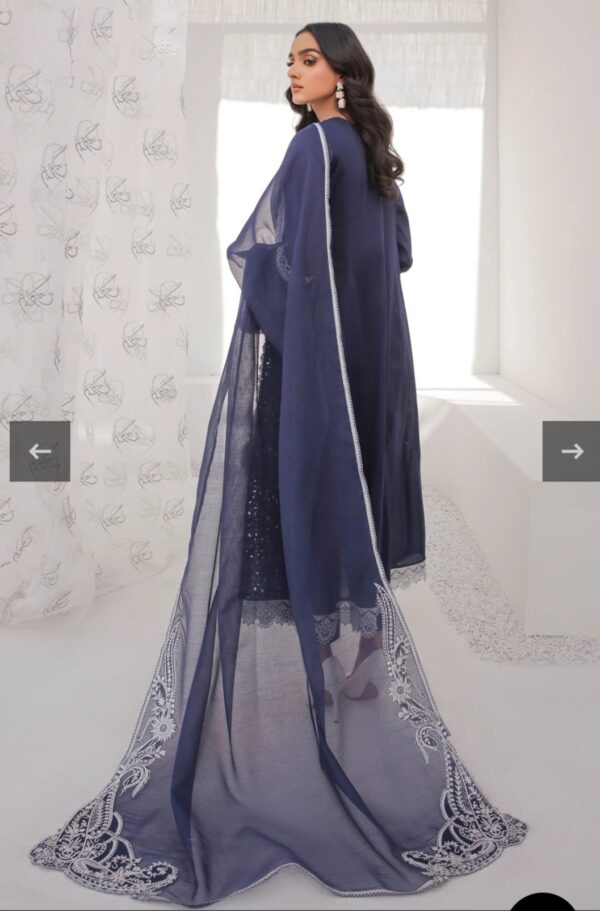 BAROQUE 3PC STITCHED EMBROIDERED LAWN - Image 4