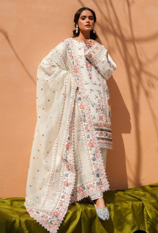 BAROQUE 3PC STITCHED EMBROIDERED LAWN SL10-D07
