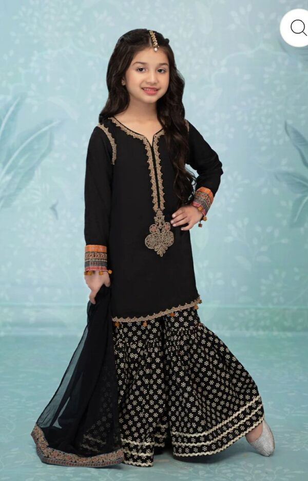 Maria B Kids Collection Suit Black MKD-EF23-35