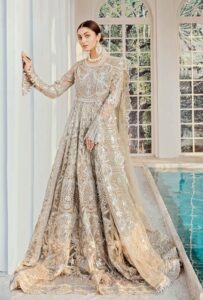 MNM Stitched Bridal Maxi - Moon Light (D-05)