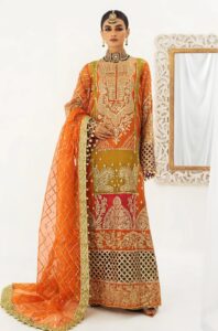 MNM Stitched 3PC Formal Dress - Rashq-E-Kamar (QFD-0054)