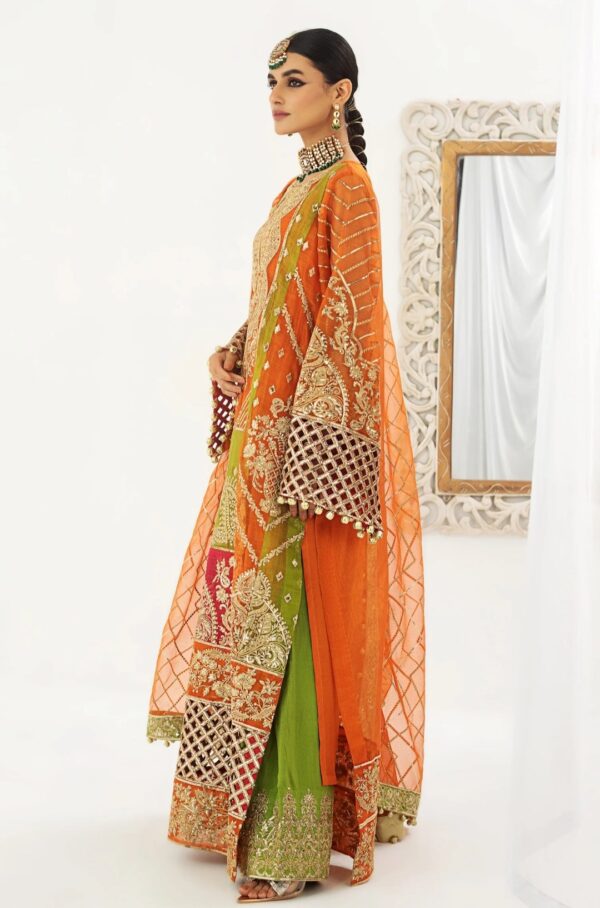 MNM Stitched 3PC Formal Dress - Rashq-E-Kamar (QFD-0054) - Image 3