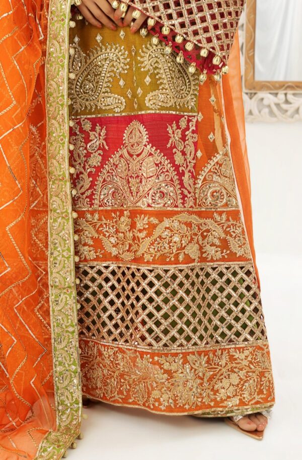 MNM Stitched 3PC Formal Dress - Rashq-E-Kamar (QFD-0054) - Image 4