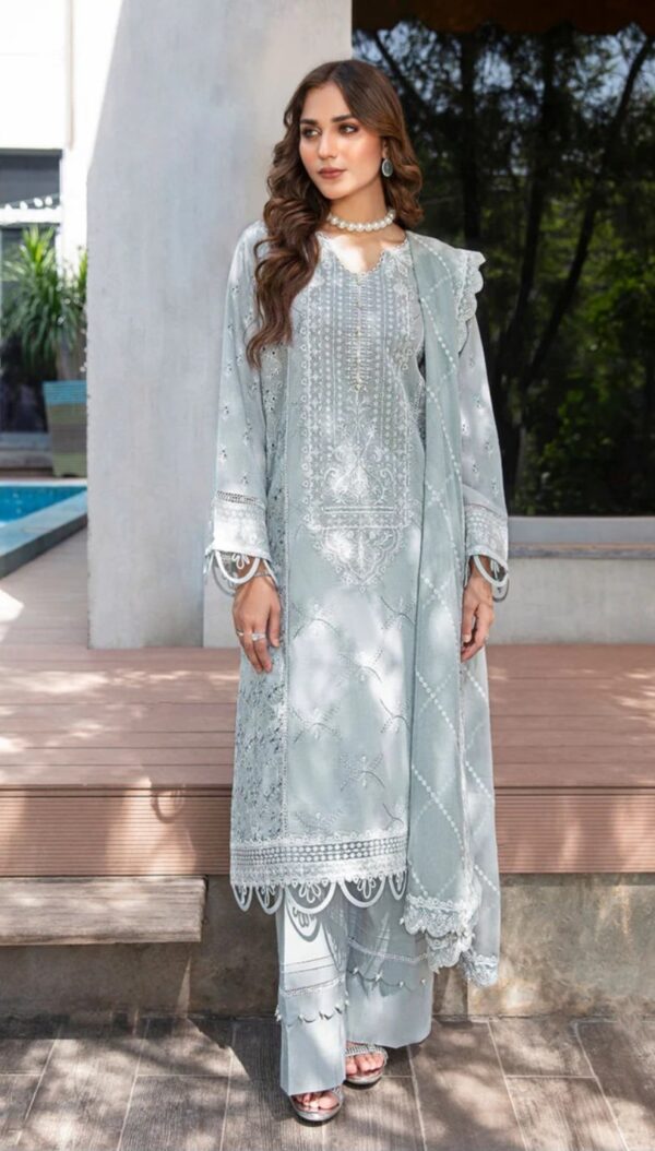 Aik 3PC Stitched LAWN '23 VOL. 2 - LOOK 04 A/ B - Image 6