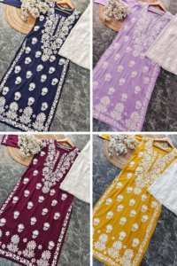 Modal Heavy Daman Straight Kurti