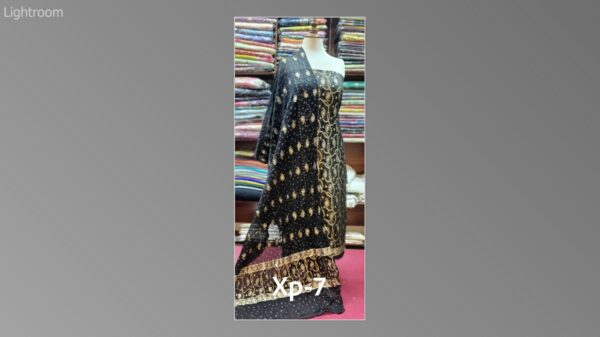 Banarsi bambar chiffon chundri suits-08 - Image 44