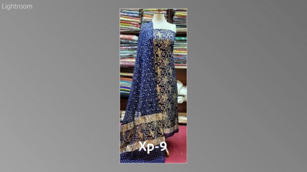 Banarsi bambar chiffon chundri suits-08 - Image 42
