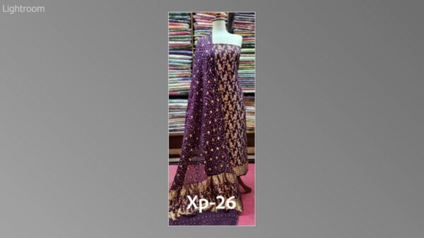 Banarsi bambar chiffon chundri suits-08 - Image 25