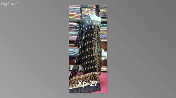 Banarsi bambar chiffon chundri suits-08 - Image 24