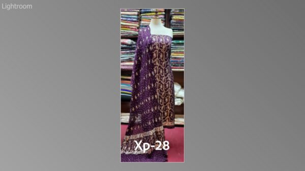 Banarsi bambar chiffon chundri suits-08 - Image 23