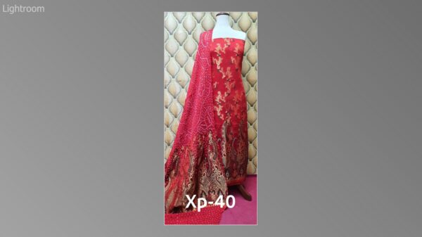 Banarsi bambar chiffon chundri suits-07 - Image 6