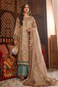 Maria.B Off White with Sea Green (BD-2507)